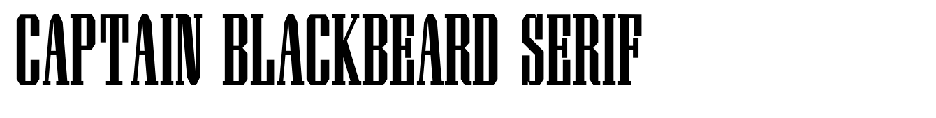 Captain Blackbeard Serif